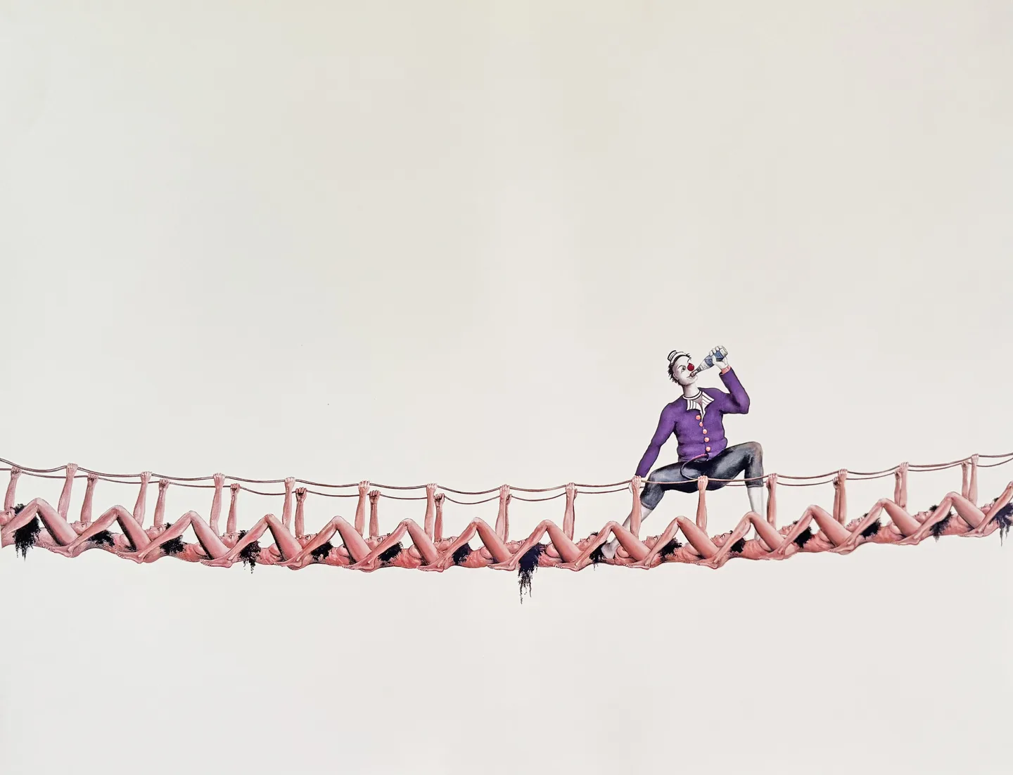 Umbilical Bridge — a surrealist figurative work by Jeff Osser